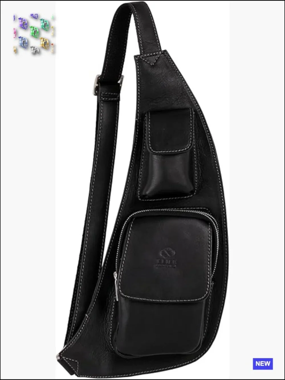 Premium Leather Sling Bag Crossbody Messenger Shoulder Bag Handmade Unisex